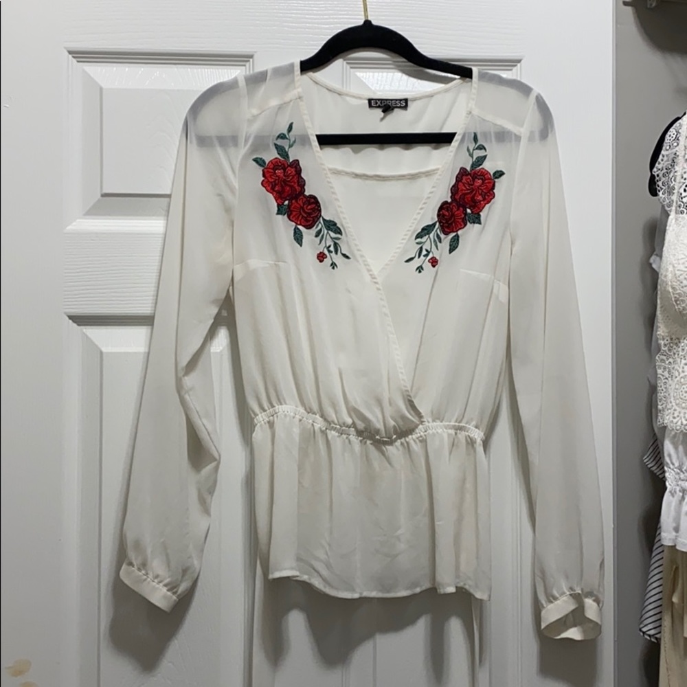 Sheer Express rose Top